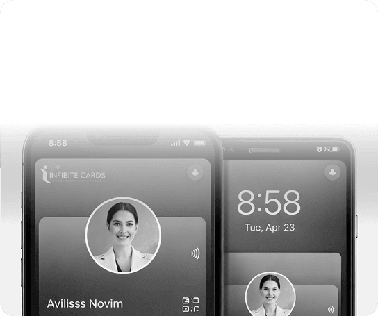 iPhone lock screen and wallet card showing Aviliss Novim